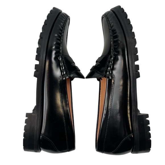 J.Crew Winona Lug Sole Penny Loafers in Spazzolato Leather Women 9 - Picture 7 of 11